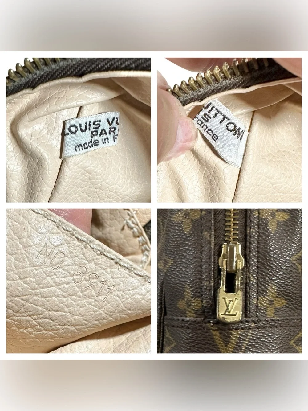 Louis Vuitton Monogram Leather Vintage Toiletry 28 Trousse Clutch Cosmetic Bag